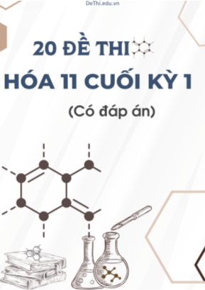 Bộ 20 đề thi Hóa 11 cuối kì 1 (Có đáp án)